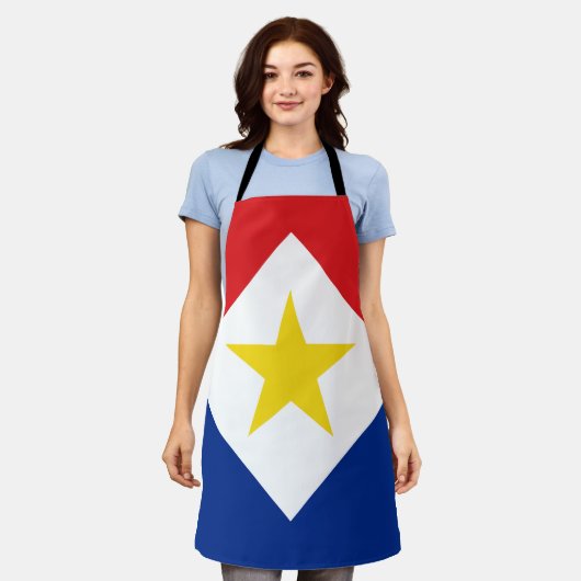 Saba Flag Schort (Gedragen)