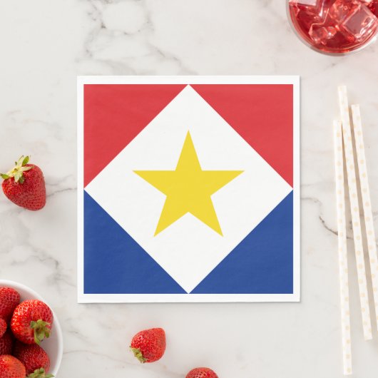 Saba Flag Servet (Insitu)