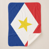 Saba Flag Sherpa Deken (Voorkant)