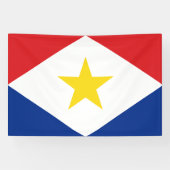 Saba Flag Spandoek (Horizontaal)