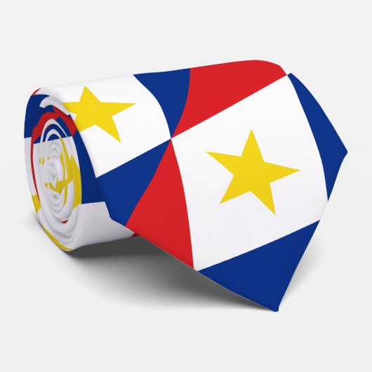 Saba Flag Stropdas (Opgerold)
