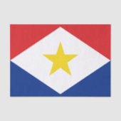 Saba Flag Tissuepapier (Voorkant)