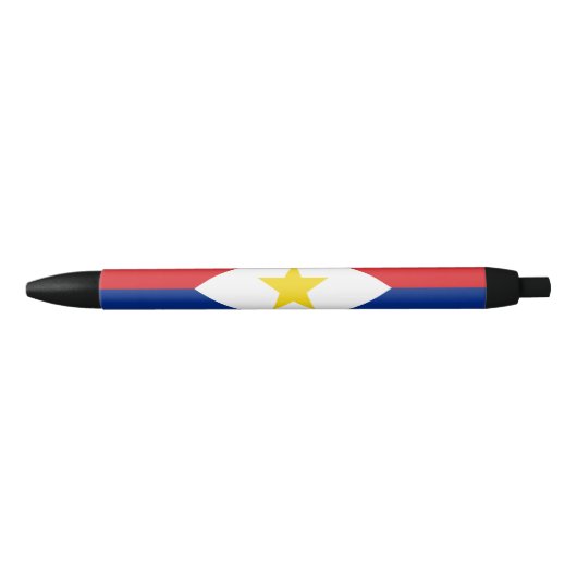 Saba Flag Zwarte Inkt Pen (Voorkant)