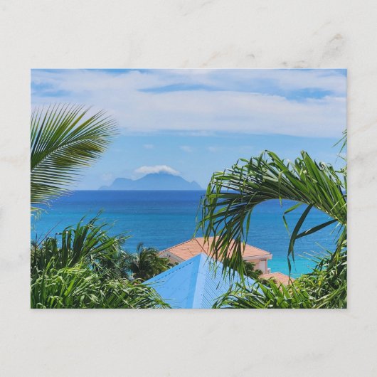 Saba in de verte briefkaart (Voorkant)