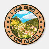Saba Island Magneet (Voorkant)