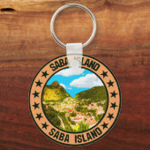 Saba Island Sleutelhanger (Voorkant)