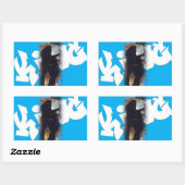 Saba King Sticker Rechthoek (Vel)