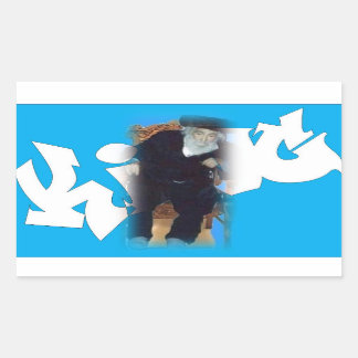 Saba King Sticker Rechthoek