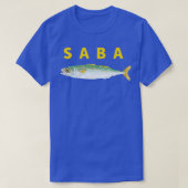 SABA-makreel in het Japans T-shirt (Design voorkant)