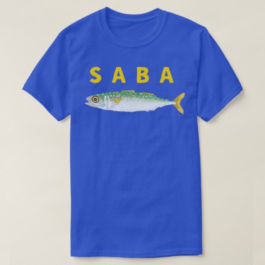 SABA-makreel in het Japans T-shirt (Design voorkant)