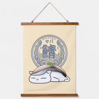 Saba Makreel Sushi Cat Hangend Wandkleed