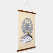Saba Makreel Sushi Cat Hangend Wandkleed (Gebogen)