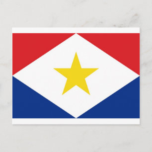 Saba National World Flag Briefkaart
