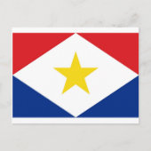 Saba National World Flag Briefkaart (Voorkant)