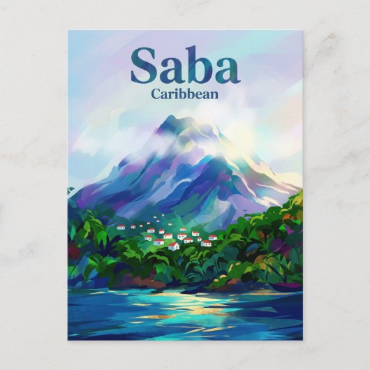 Saba Nederland Briefkaart (Voorkant)