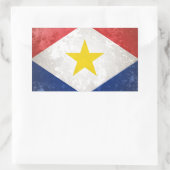 Saba Rechthoekige Sticker (Tas)