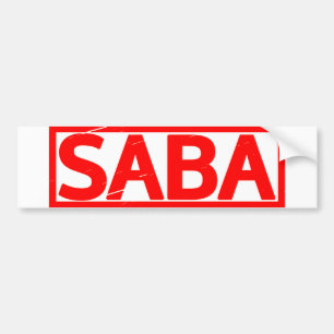 Saba Stamp Bumpersticker