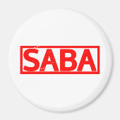Saba Stamp Magneet (Voorkant)
