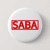 Saba Stamp Ronde Button 5,7 Cm (Voorkant)