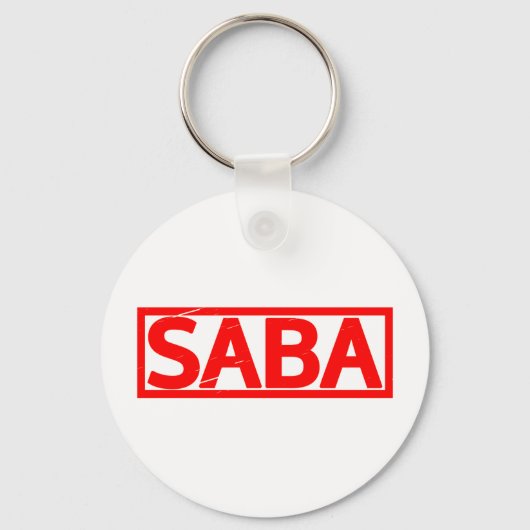 Saba Stamp Sleutelhanger (Voorkant)