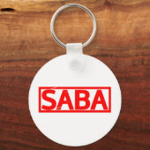 Saba Stamp Sleutelhanger (Voorkant)