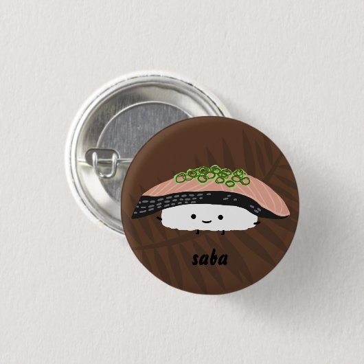 Saba Sushi Ronde Button 3,2 Cm (Voorkant /achterkant)