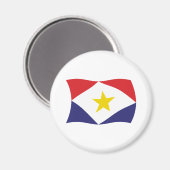 Saba Vlag Magneet (Voorkant / Achterkant)