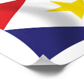 Saba Vlag Poster Print (Hoek)