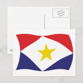 Saba Vlag Postkaart (Voorkant / Achterkant)