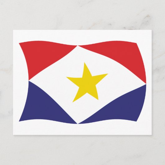 Saba Vlag Postkaart (Voorkant)