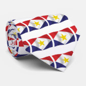 Saba Vlag Sjaal Stropdas (Opgerold)
