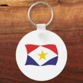 Saba Vlag Sleutelhanger (Voorkant)