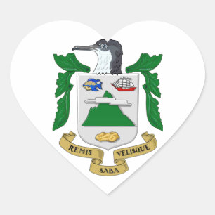 Saba Wapen Hart Sticker