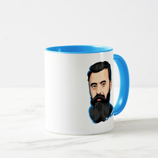 SABABA™ Theodor Herzl Israel Politiek Zionisme Mok (Voorkant rechts)