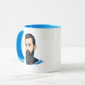SABABA™ Theodor Herzl Israel Politiek Zionisme Mok (Voorkant links)