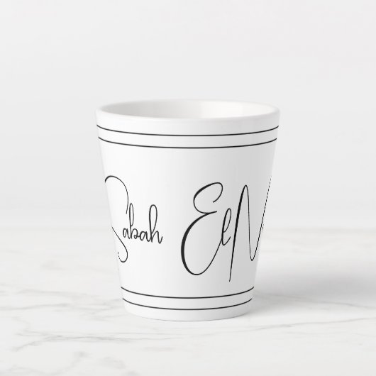 Sabah El Noor (Goedemorgen) Latte Mok (Voorkant)