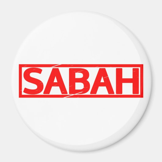 Sabah Stamp Magneet (Voorkant)