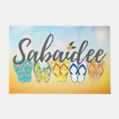 Sabaide Lao Welcome Doormat - Flipflops Deurmat (Voorkant)