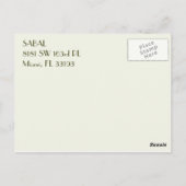 SABAL : Chicago Presentatie Briefkaart (Achterkant)