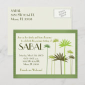 SABAL : Miami Uitnodiging Briefkaart (Voorkant / Achterkant)