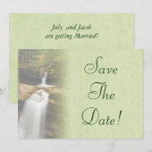 Sabbaday Falls Trouw Save The Date Kaart (Voorkant / Achterkant)