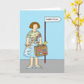 Sabbat- Beste wensen voor Vrouw Kaart (Gele Bloem)