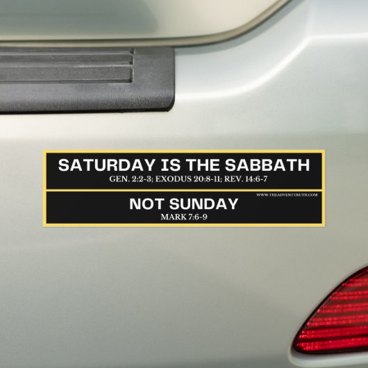 Sabbat Bumpersticker (Op auto)
