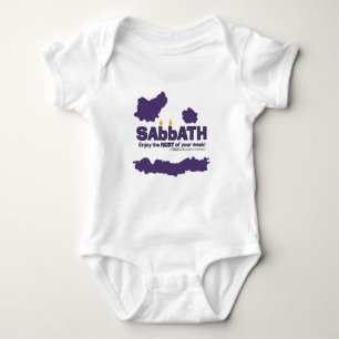 Sabbat met kaarsen- Geniet van de rest van uw week Romper