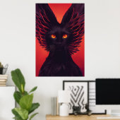 Sabbath The Sorcerer - Posterprint Zwarte Kat Poster (Thuiskantoor)