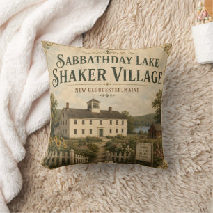 Sabbathday Lake Shaker Village Maine Erfgoed Kussen
