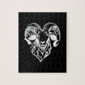 Sabbatic Baphomet Goat Evil Satanic Legpuzzel (Verticaal)