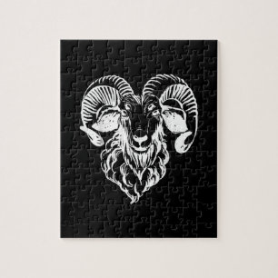 Sabbatic Baphomet Goat Evil Satanic Legpuzzel