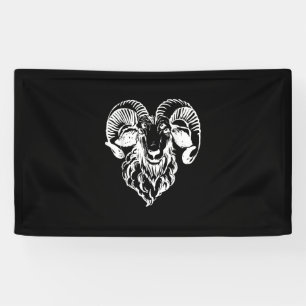 Sabbatic Baphomet Goat Evil Satanic Spandoek