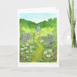 'Sabbatical' Aquarel Kunstkaart, blanco Kaart